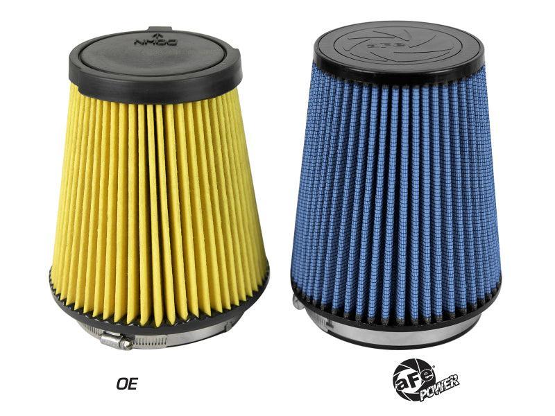 aFe MagnumFLOW Replacement Air Filter w/ Pro 5R Media 16-19 Ford Mustang GT350 V8-5.2L aFe Air Filters - Drop In AXOPROS