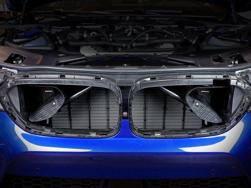 aFe Momentum Black Series Carbon Fiber Dynamic Air Scoop - BMW M5 (F90) 18-19 aFe Air Intake Components  AXOPROS