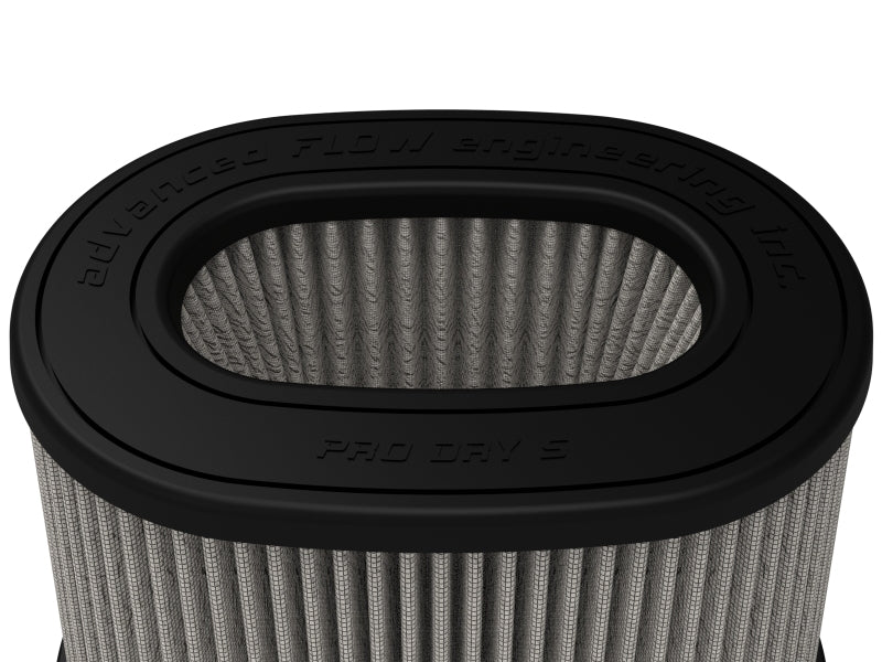 aFe Momentum Pro DRY S Univ Air Filter 6-3/4 x 4-3/4in F x 8-1/4 x 6-1/4in B x 7-1/4 x 5in T x 6in H aFe Air Filters - Universal Fit  AXOPROS