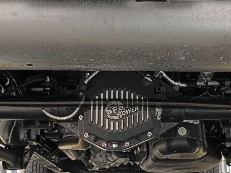 aFe POWER 2021 Ford Bronco w/ Dana M220 Differential Cover Black Street Series w/ Machined Fins aFe Diff Covers  AXOPROS