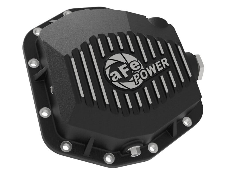 aFe POWER 2021 Ford Bronco w/ Dana M220 Differential Cover Black Street Series w/ Machined Fins aFe Diff Covers  AXOPROS