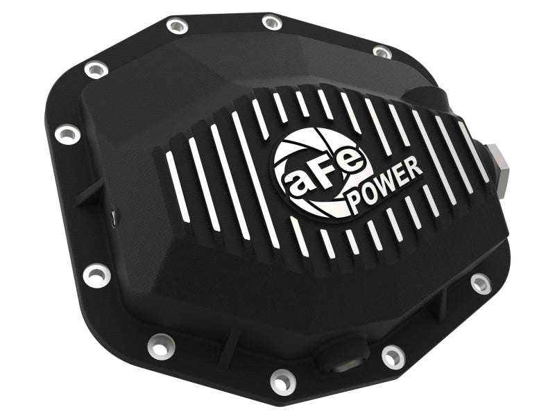 aFe POWER 21-22 Ram 1500 TRX Hemi V8 6.2L (sc) PRO Series Rear Differential Cover Black w/ Machined aFe Diff Covers  AXOPROS