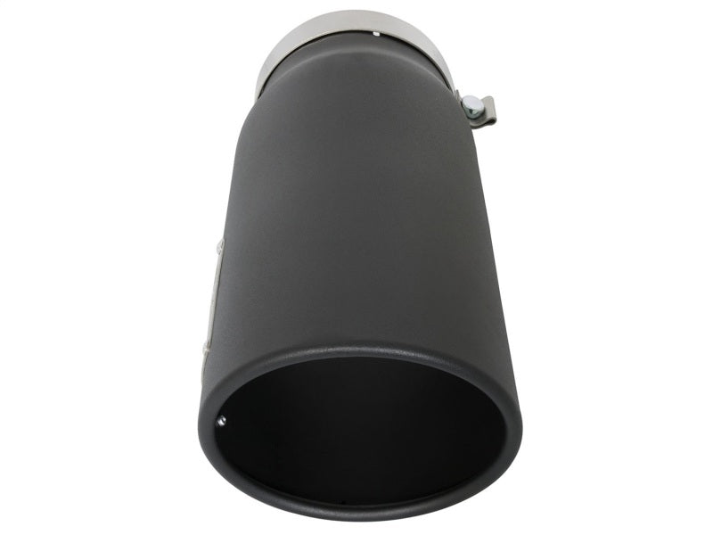 aFe Power MACH Force-Xp 5in In x 6in Out x 15in L Bolt-On 409 SS Exhaust Tip - Black aFe Catback AXOPROS