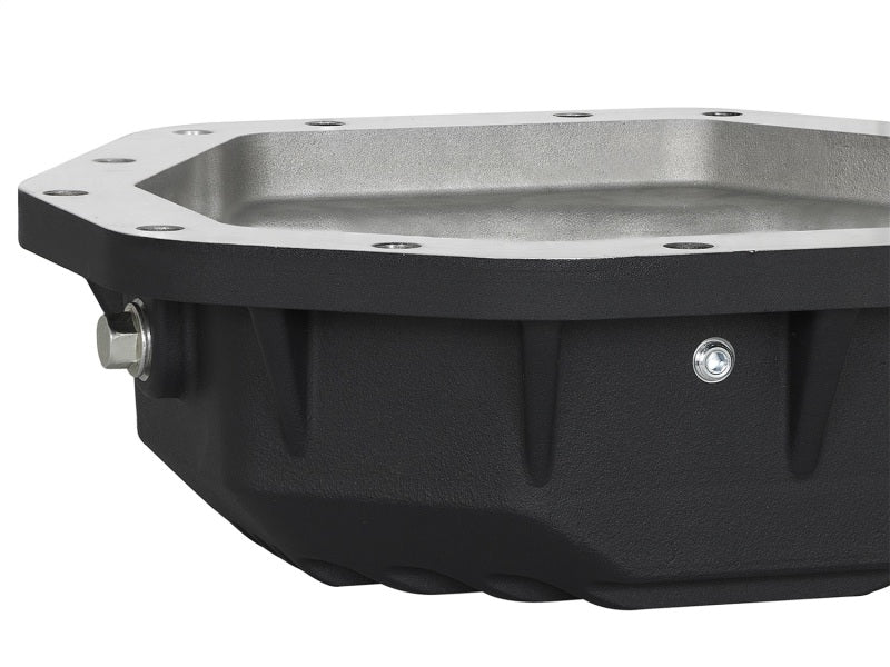 aFe Power Pro Ser Rear Diff Cover Black w/Mach Fins 2017 Ford Diesel Trucks V8-6.7L(td) Dana M275-14 aFe Diff Covers  AXOPROS