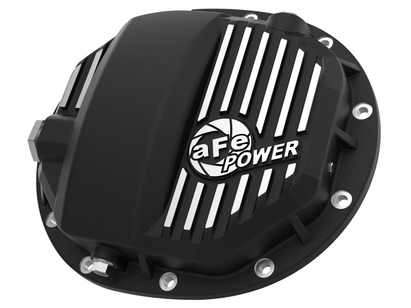 aFe Power Pro Series AAM 9.5/9.76 Rear Diff Cover Black w/Mach Fins 14-19 GM Silverado/Sierra 1500 aFe Diff Covers  AXOPROS