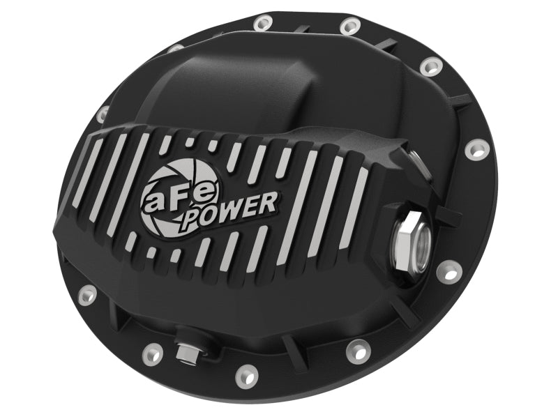 aFe Power Pro Series Rear Differential Cover Black w/ Machined Fins 13-18 RAM Diesel Trucks L6-6.7L aFe Diff Covers  AXOPROS
