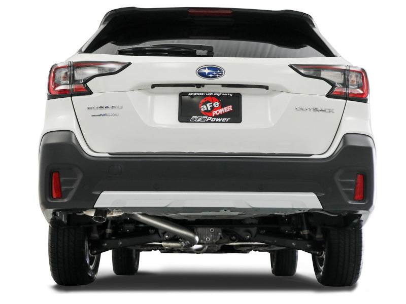 aFe POWER Takeda 20-23 Subaru Outback H4-2.5L 2-1/2in 304 Stainless Steel Cat-Back Exhaust System aFe Catback AXOPROS