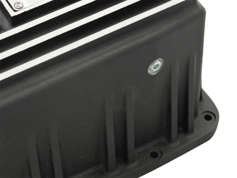 aFe Power Transmission Pan Black Machined 09-14 Ford 6R80 F-150 Trucks aFe Diff Covers AXOPROS