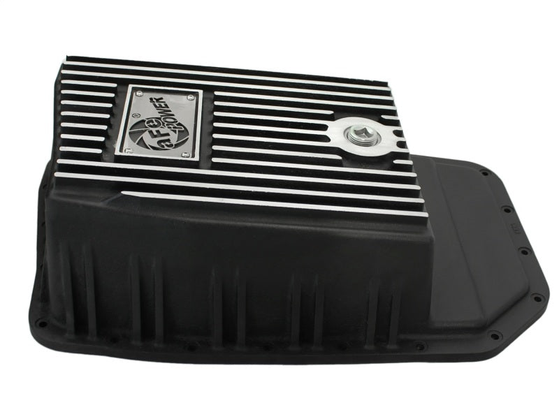aFe Power Transmission Pan Black Machined 09-14 Ford 6R80 F-150 Trucks aFe Diff Covers AXOPROS