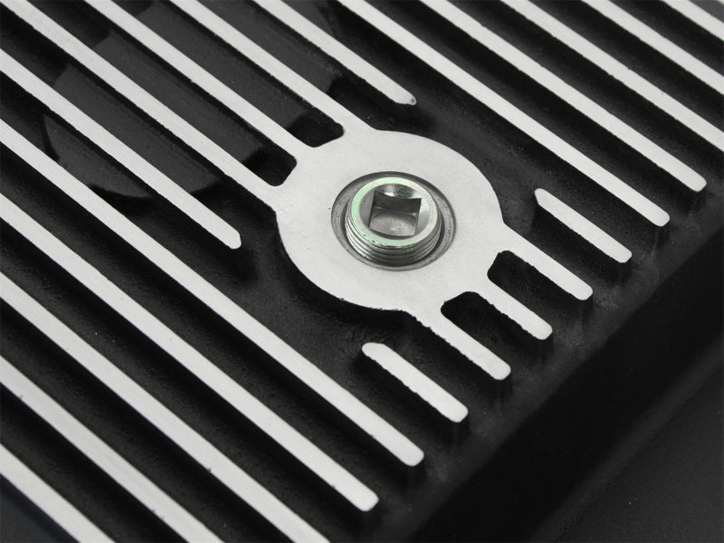 aFe Power Transmission Pan Black Machined 11-14 Ford 6R140 Trucks V8 6.7L (td) aFe Diff Covers  AXOPROS