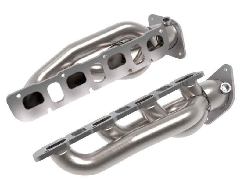 aFe Power Twisted Steel 304SS Shorty Header 2021 Ram 1500 TRX V8-6.2L (uncoated) aFe Headers & Manifolds AXOPROS