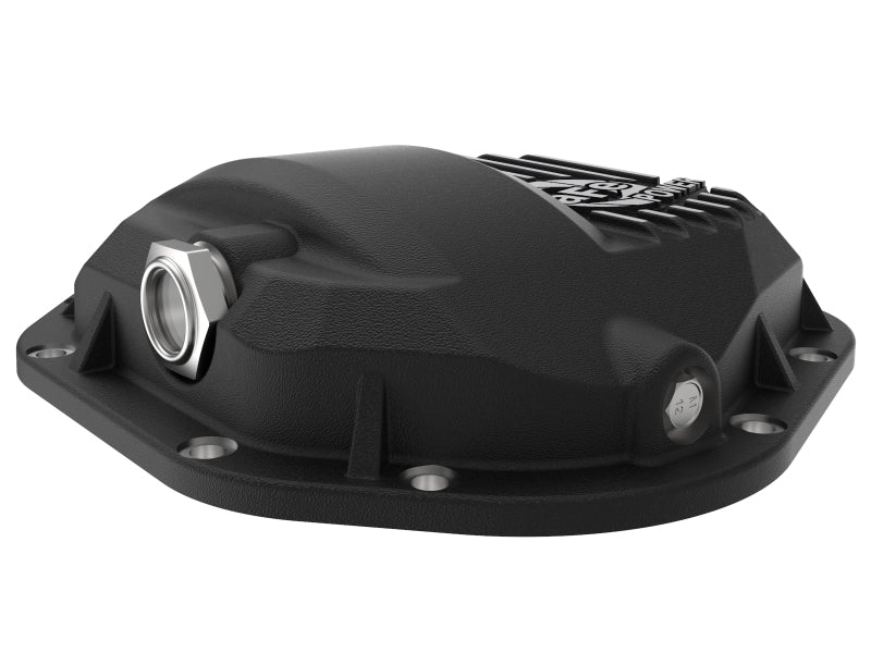 aFe Pro Series Dana 60 Front Differential Cover Black w/ Machined Fins 17-20 Ford Trucks (Dana 60) aFe Diff Covers  AXOPROS