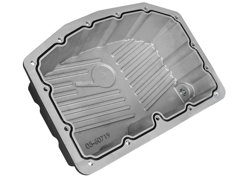 AFE Pro Series Engine Oil Pan Black w/Machined Fins; 11-16 Ford Powerstroke V8-6.7L (td) aFe Diff Covers  AXOPROS