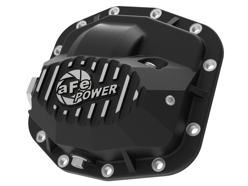 aFe Pro Series Front Differential Cover Black 2018+ Jeep Wrangler (JL) V6 3.6L (Dana M186) aFe Diff Covers  AXOPROS