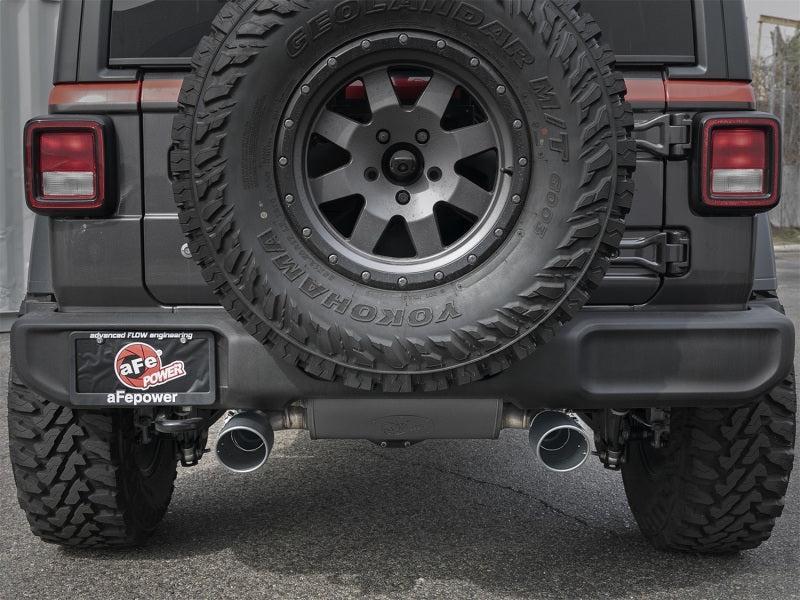 aFe Rebel Series 2.5in 409 SS Axle-Back Exhaust w/ Black Tips 2018+ Jeep Wrangler (JL) V6 3.6L aFe Axle Back AXOPROS