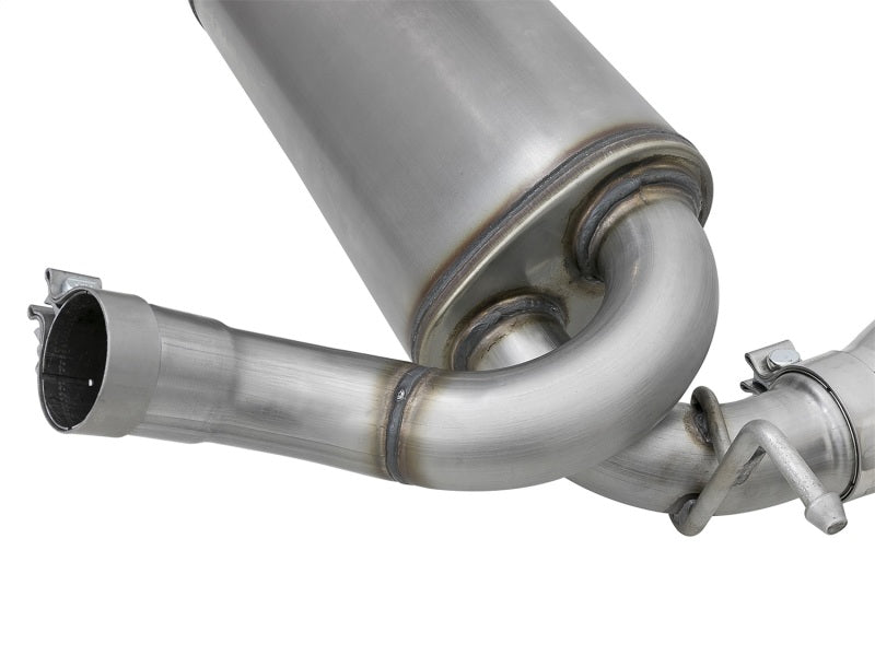 aFe Rebel Series 2.5in 409 SS Axle-Back Exhaust w/Polished Tips 07+ Jeep Wrangler (JK) V6 3.6L/3.8L aFe Axle Back AXOPROS