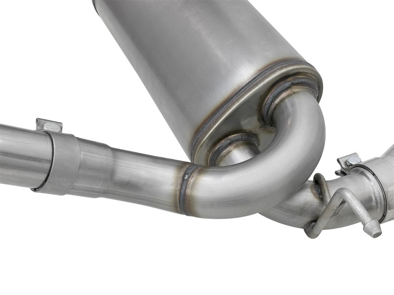 aFe Rebel Series 2.5in 409 SS Cat-Back Exhaust w/ Polished Tips 07+ Jeep Wrangler (JK) V6 3.6L/3.8L aFe Catback AXOPROS