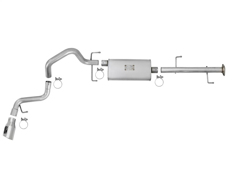 aFe Scorpion 2-1/2in Alum Steel Cat-Back Exhaust w/ Polished Tips 07-17 Toyota FJ Cruiser V6 4.0L aFe X Pipes AXOPROS