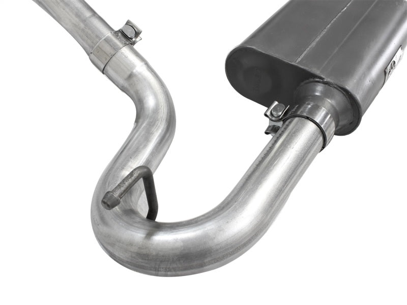 aFe Scorpion Exhaust System Cat Back 2.5in Aluminized Hi-Tuck 07-18 Jeep Wrangler JK V6 3.6/3.8L aFe Catback AXOPROS