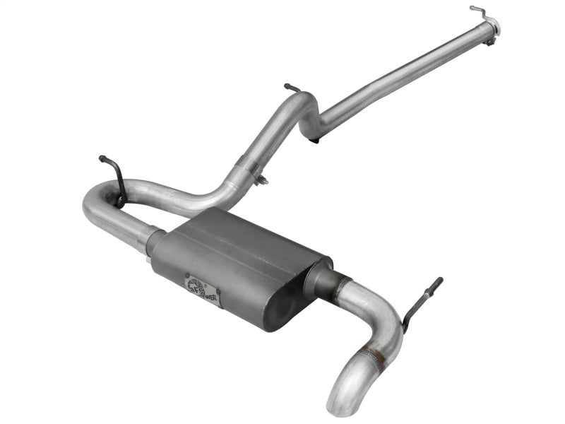 aFe Scorpion Exhaust System Cat Back 2.5in Aluminized Hi-Tuck 07-18 Jeep Wrangler JK V6 3.6/3.8L aFe Catback AXOPROS
