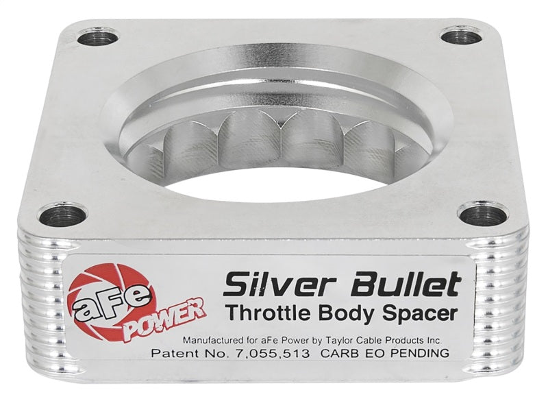 aFe Silver Bullet Throttle Body Spacer 03-06 Nissan 350Z V6 3.5L (VQ35DE) aFe Throttle Body Spacers AXOPROS