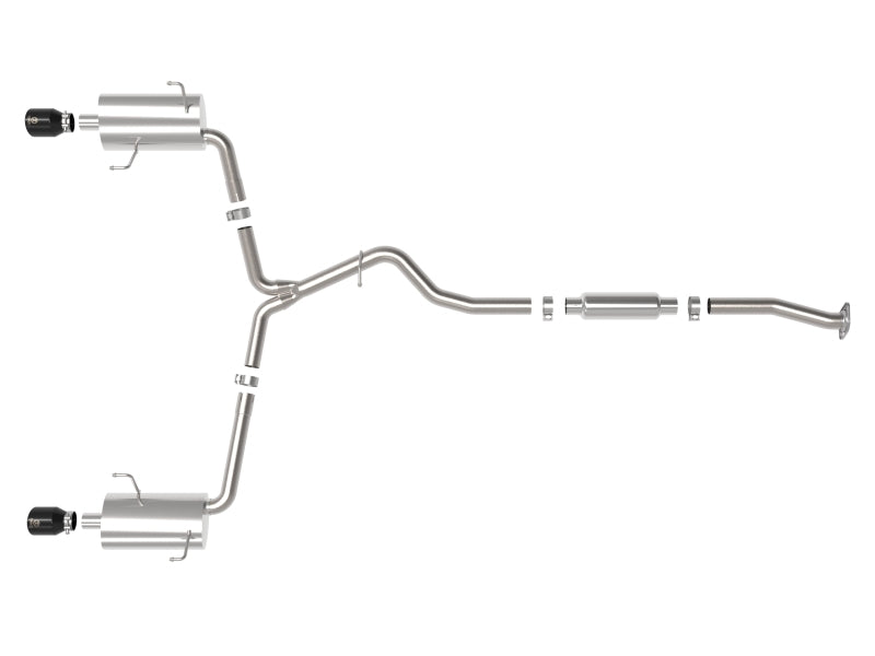 aFe Subaru Forester XT 14-18 H4-2.5L (t) Takeda 2-1/2in to 2-1/4in 304 SS Cat-Back- Black Tip aFe Catback AXOPROS