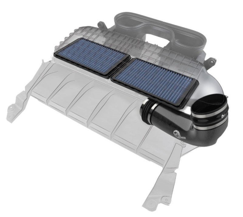 aFe Super Stock Carbon Fiber Pro 5R Induction System 2021 RAM 1500 TRX V8-6.2L SC aFe Cold Air Intakes AXOPROS