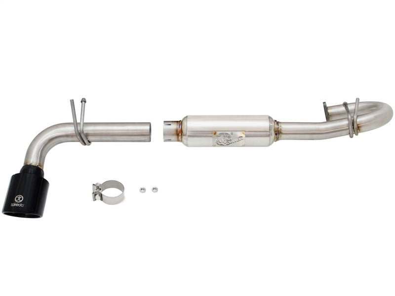 aFe Takeda 11-16 Scion TC 2.5L 2 1/4-2 1/2in Stainless Steel Axle-Back Exhaust w/Black Tip aFe Axle Back AXOPROS