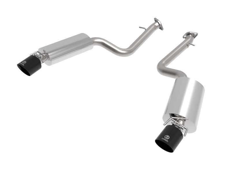 aFe Takeda 14-22 Lexus IS350 V6 2.5in. 304 Stainless Steel Axle-Back Exhaust System w/ Black Tip aFe Axle Back AXOPROS