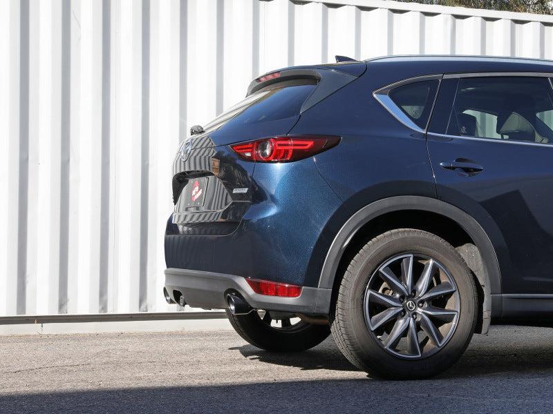 aFe Takeda 17-21 Mazda CX-5 2.5L (t) 2.5in. SS Axle-Back Exhaust System w/Black Tips aFe Axle Back AXOPROS