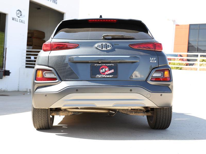 aFe Takeda 2-1/2in 304 SS Axle-Back Exhaust (No Muffler) 18-21 Hyundai Kona L4 1.6L (t) aFe Axle Back AXOPROS
