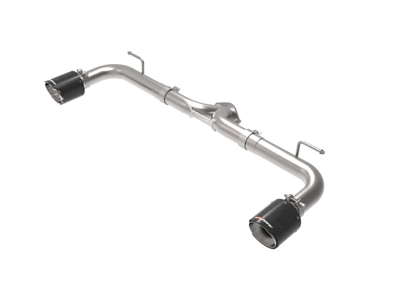 aFe Takeda 2-1/2in 304 SS Axle-Back Exhaust w/ Carbon Fiber Tips 14-18 Mazda 3 L4 2.0L/2.5L aFe Axle Back AXOPROS