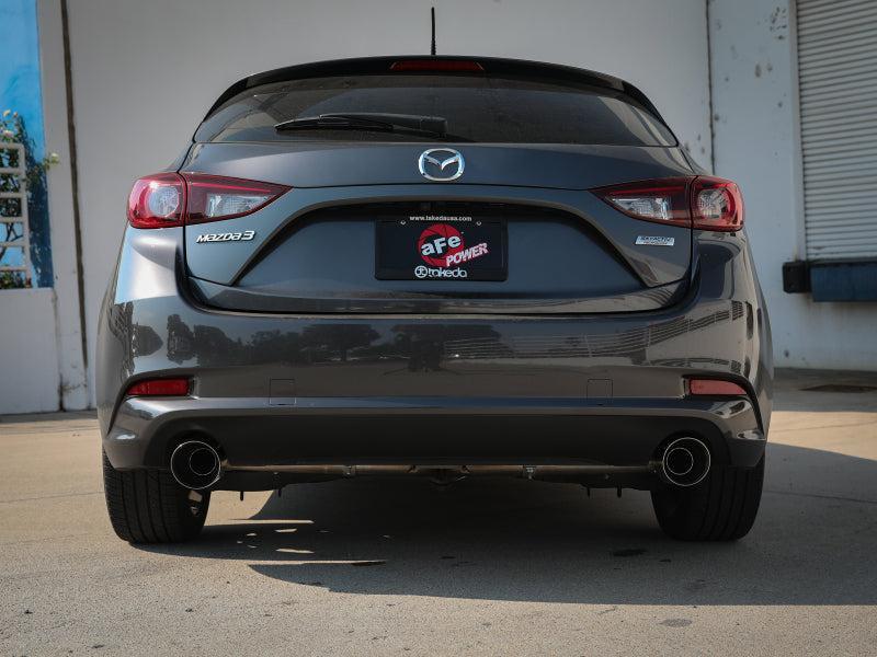 aFe Takeda 2-1/2in 304 SS Cat-Back Exhaust w/ Polished Tips 14-18 Mazda 3 L4 2.0L/2.5L aFe Catback AXOPROS