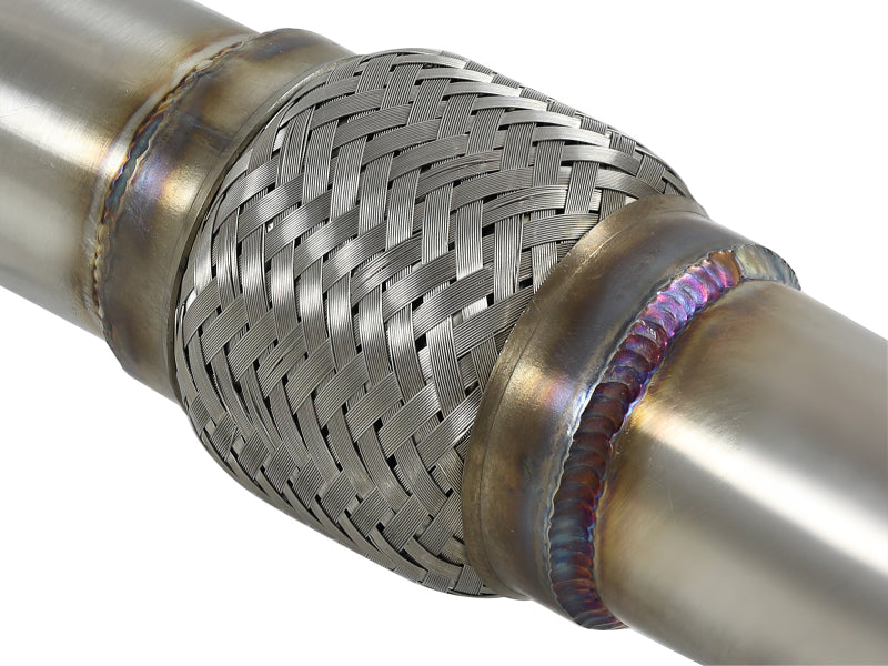 aFe Takeda 2.5in to 3in 304 SS Y-Pipe Exhaust System 16-18 Infiniti Q50/Q60 V6-3.0L (tt) aFe X Pipes  AXOPROS