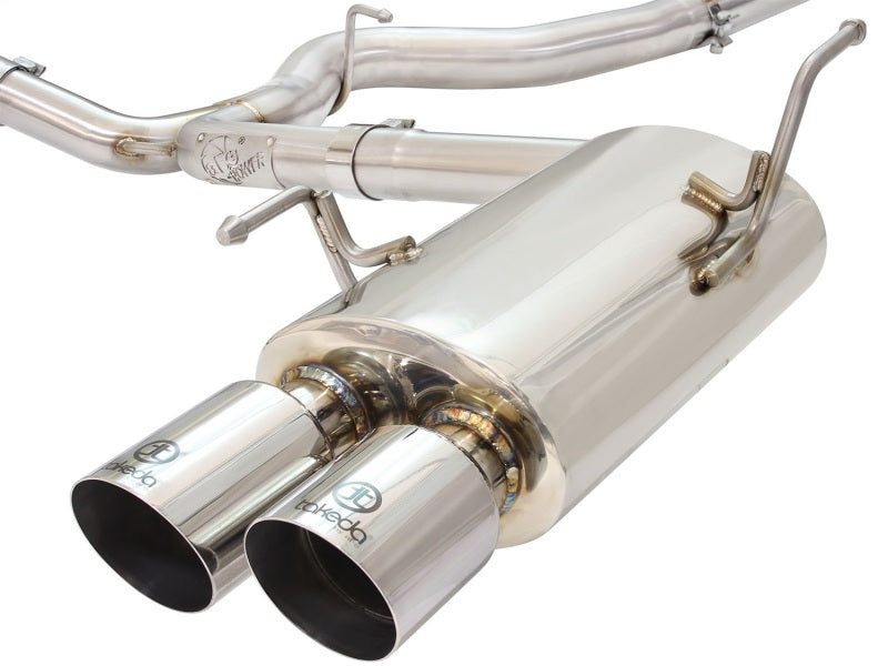 aFe Takeda 3in SS Exhaust Cat-Back 15-16 Subaru WRX/STI 2.0L/2.5L Polished Tips aFe Catback AXOPROS