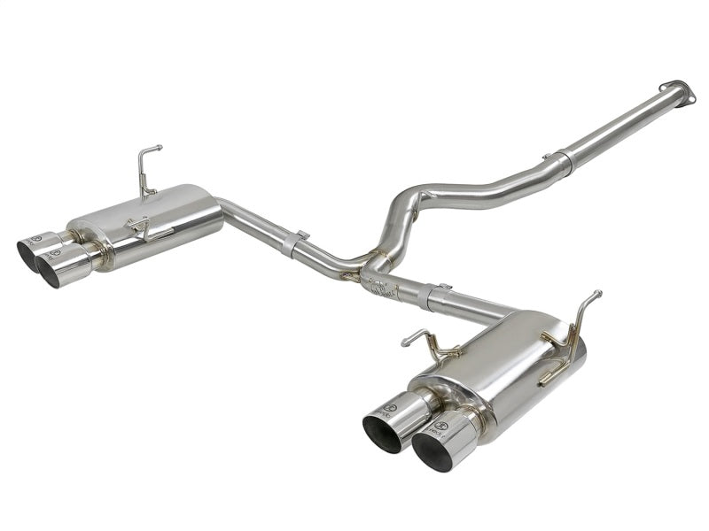 aFe Takeda 3in SS Exhaust Cat-Back 15-16 Subaru WRX/STI 2.0L/2.5L Polished Tips aFe Catback AXOPROS