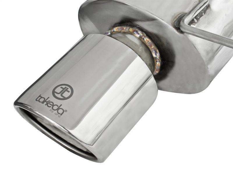 aFe Takeda Exhaust 2.25in to 2in Dia 304SS Cat-Back w/Polished Tips 08-12 Honda Accord Coupe V6 3.5L aFe Catback AXOPROS