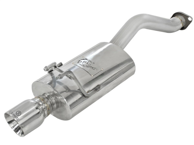 aFe Takeda Exhaust 2.5in Dia 304SS Axle-Back w/Polished Tip 06-11 Honda Civic EX Sedan L4 1.8L aFe Axle Back AXOPROS