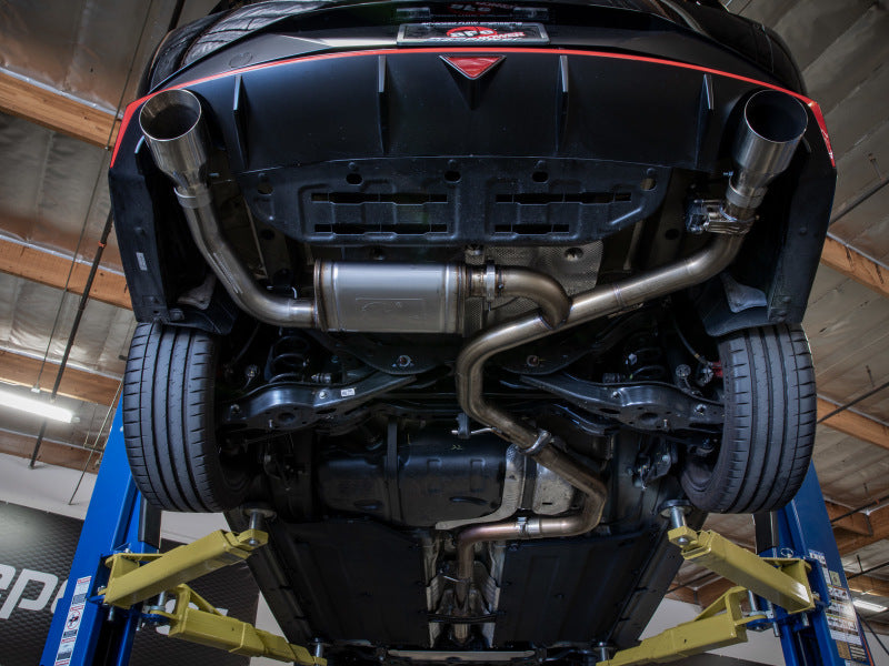 aFe Takeda Hyundai Elantra N 22-23 L4-2.0L (t) 3in 304 SS Cat-Back Exhaust w/ Black Tips - AXOPROS