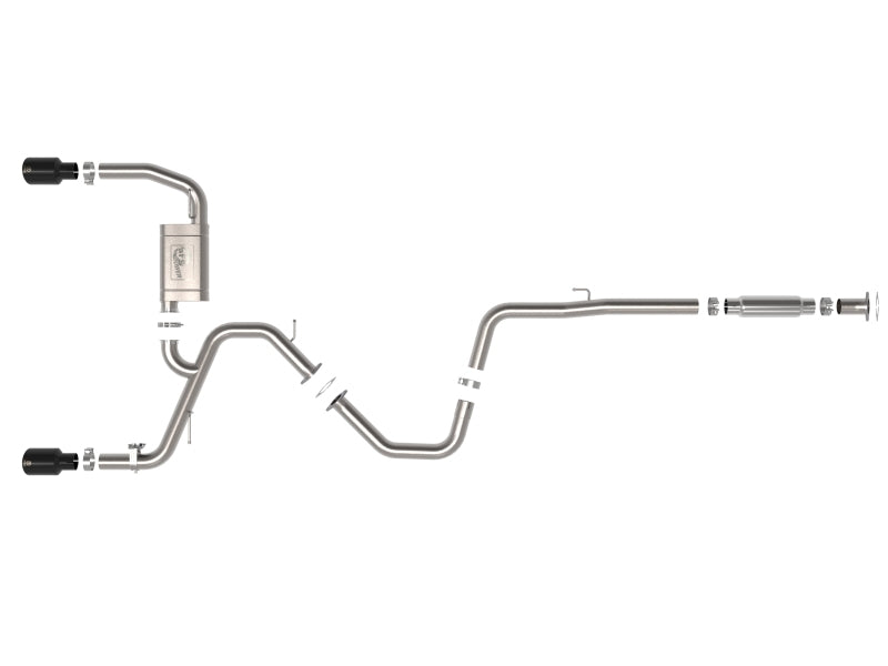 aFe Takeda Hyundai Elantra N 22-23 L4-2.0L (t) 3in 304 SS Cat-Back Exhaust w/ Black Tips - AXOPROS