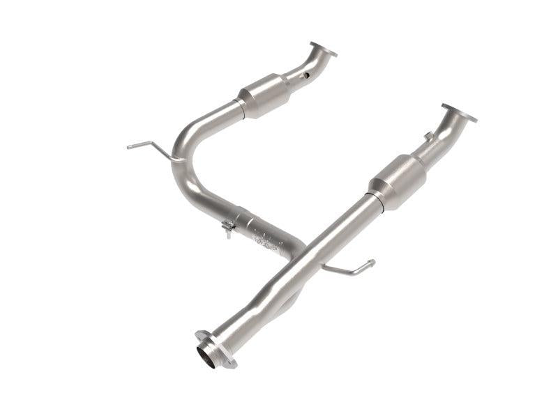 aFe Toyota Tacoma 05-15 V6-4.0L Twisted Steel Y-Pipe w/ Cat aFe X Pipes AXOPROS