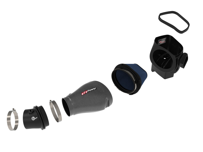 aFe Track Series Carbon Fiber Pro 5R AIS - 2018 Jeep Grand Cherokee Trackhawk (WK2) V8-6.2L(SC) aFe Cold Air Intakes AXOPROS