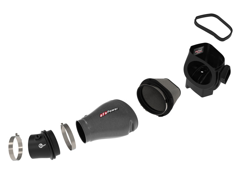 aFe Track Series Carbon Fiber Pro Dry S AIS - 2018 Jeep Grand Cherokee Trackhawk (WK2) V8-6.2L(SC) aFe Cold Air Intakes AXOPROS