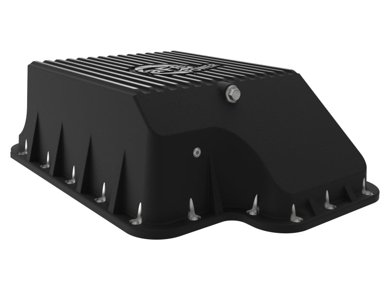 afe Transmission Pan (Black); Ford Diesel Trucks 03-10 V8-6.0/6.4L (td) aFe Diff Covers  AXOPROS