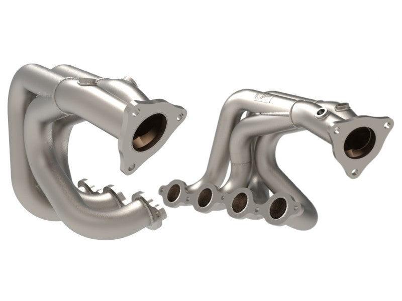 aFe Twisted 304SS Header 2020 Chevy Corvette (C8) 6.2L V8 - Titanium Ceramic Coated aFe Headers & Manifolds AXOPROS