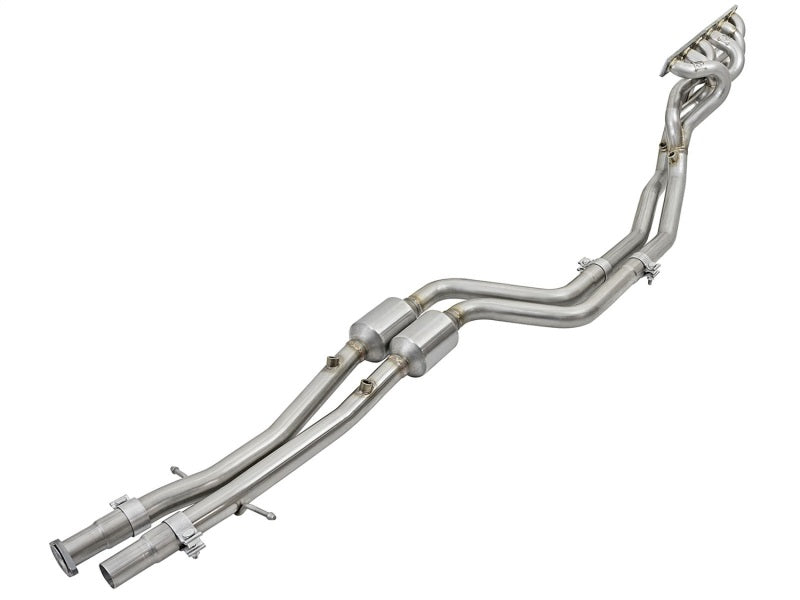 aFe Twisted Steel Long Tube Headers w/ Mid Pipes (Catted) 96-99 BMW M3 L6-3.2L S52 aFe Headers & Manifolds AXOPROS