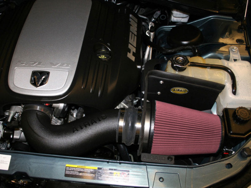 Airaid 06-10 Charger / 05-08 Magnum 5.7/6.1L Hemi CAD Intake System w/ Tube (Dry / Red Media) Airaid Cold Air Intakes AXOPROS