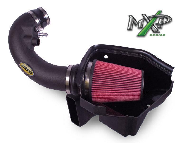 Airaid 11-14 Ford Mustang GT 5.0L Race Only (No MVT) MXP Intake System w/ Tube (Oiled / Red Media) Airaid Cold Air Intakes AXOPROS