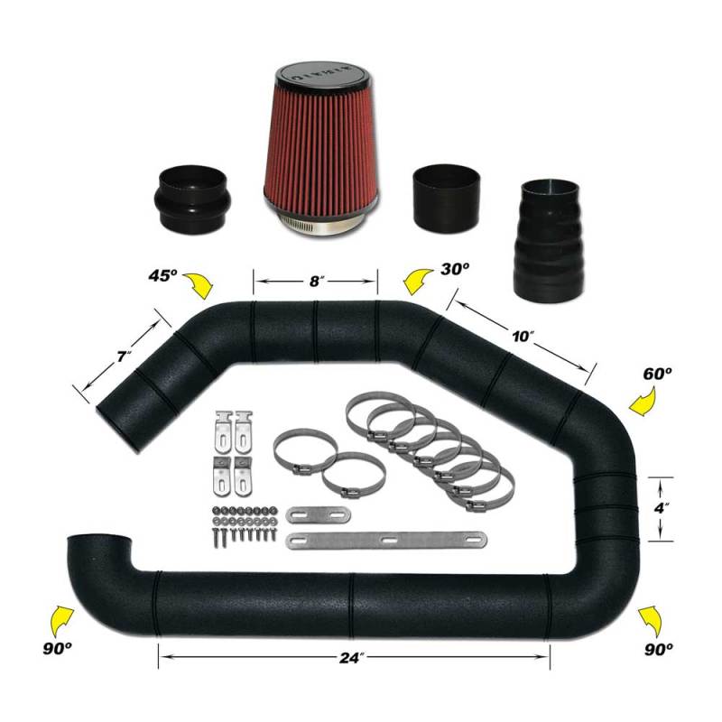 Airaid U-Build-It - Universal 3.5in Master Kit I w/700-452 (6in) Filter Airaid Air Intake Components AXOPROS