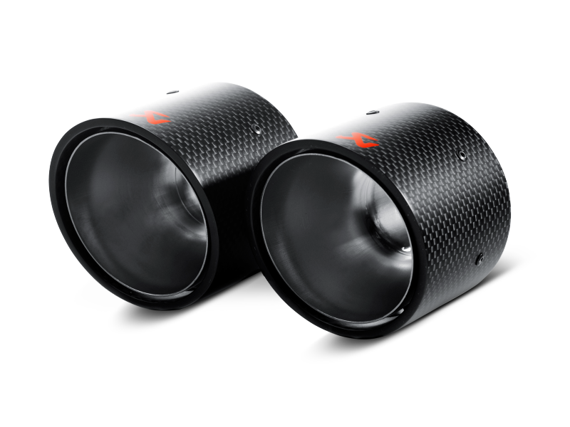 Akrapovic 07-14 MINI Cooper S (R56) / Cooper S Cabrio (R57) Tail Pipe Set (Carbon) Akrapovic Tips AXOPROS